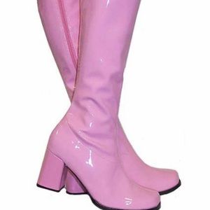 Pink go go boots
